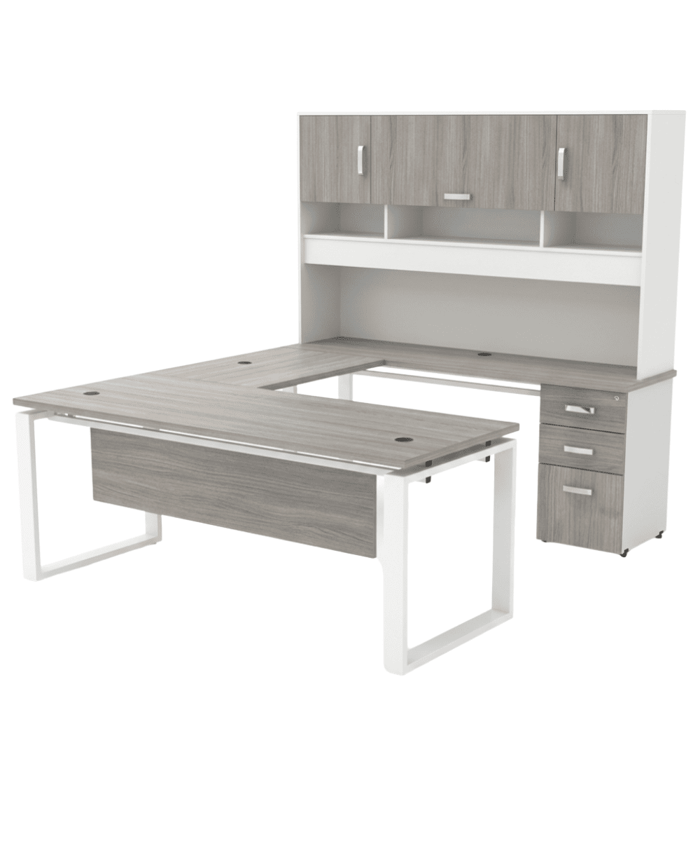 EG611 Escritorio gerencial en U - Imagen 2