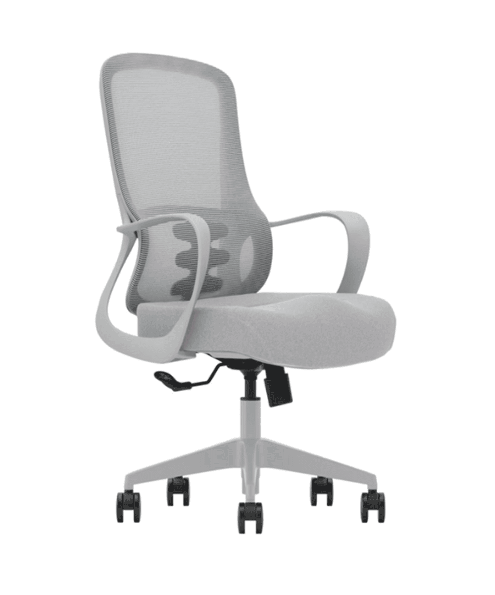 Silla de malla gris