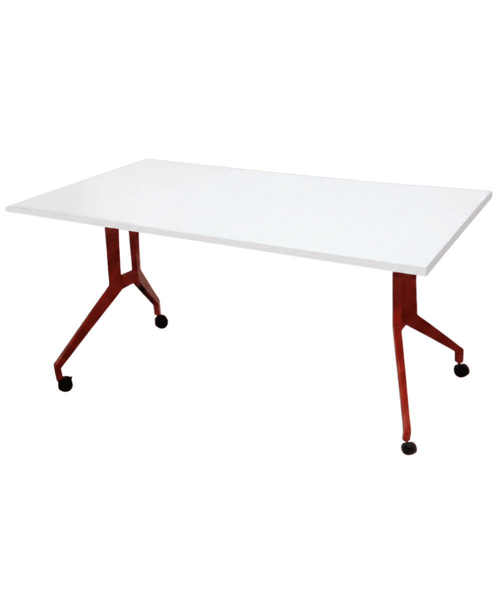 MEC16 Mesa rectangular con rodos - Imagen 2