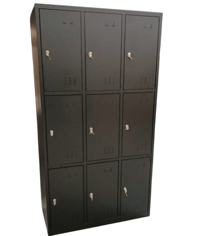 AL913 Locker de 9 puertas para candado