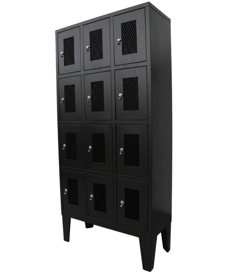 Locker de 12 puertas malladas
