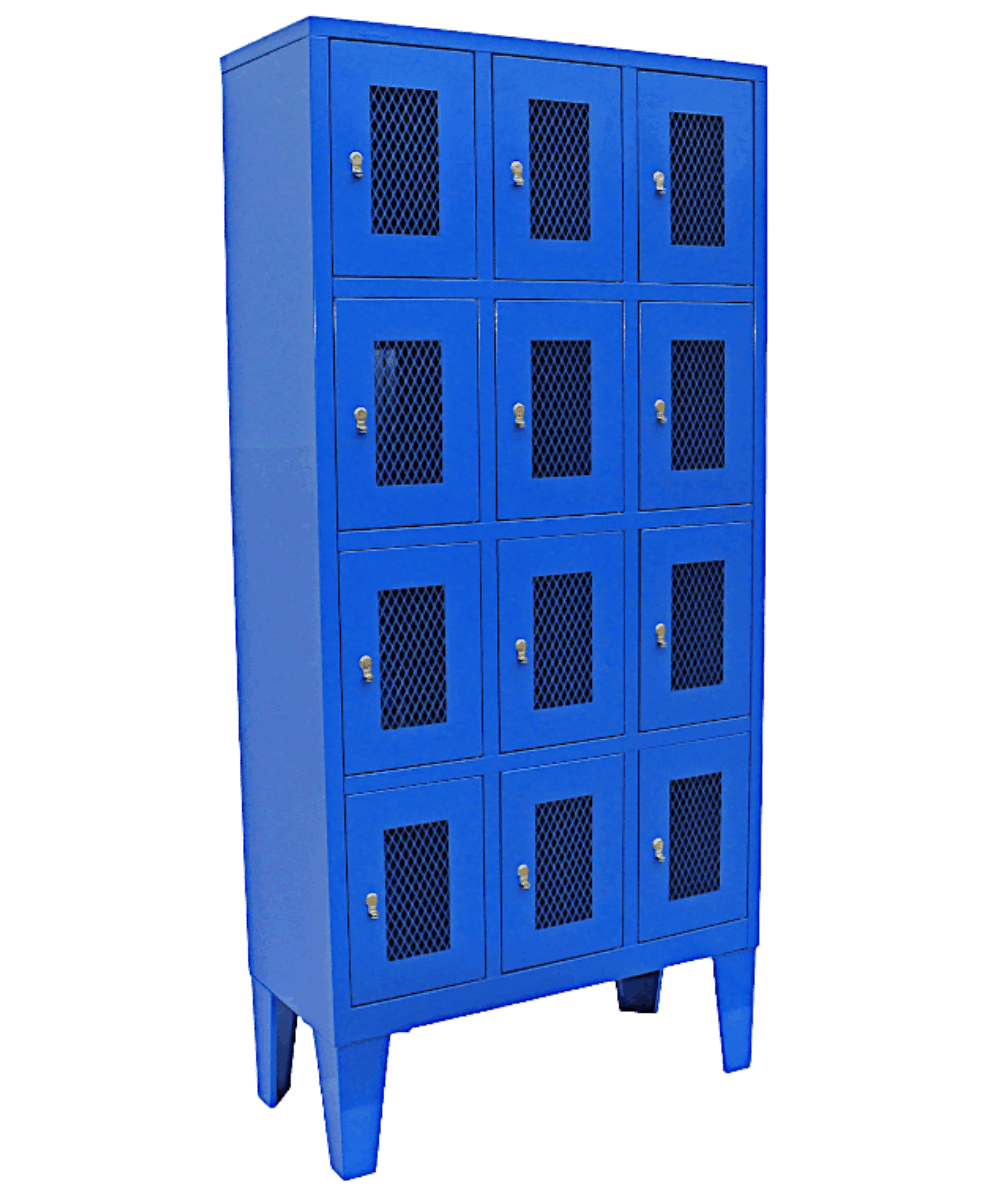 AL927 Locker de 12 puertas con chapa - Imagen 3