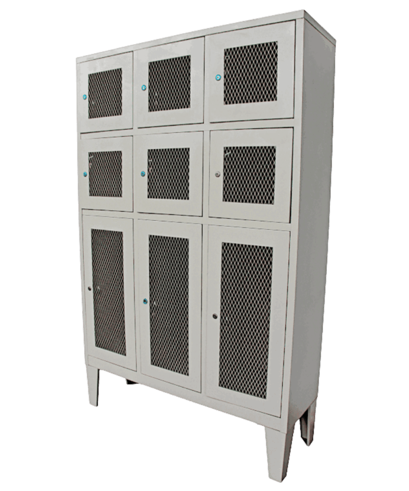 AL914 Locker de 9 puertas para candado